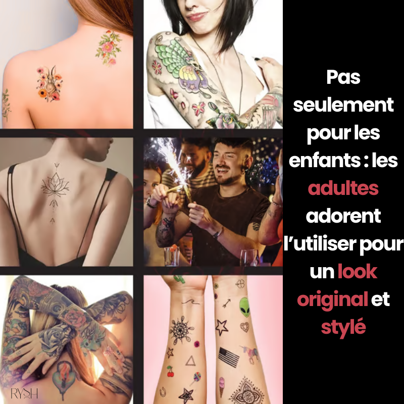 RyshKids™ Tattoo Fun – Stylos Tatouage Temporaire