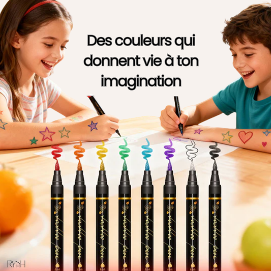 RyshKids™ Tattoo Fun – Stylos Tatouage Temporaire